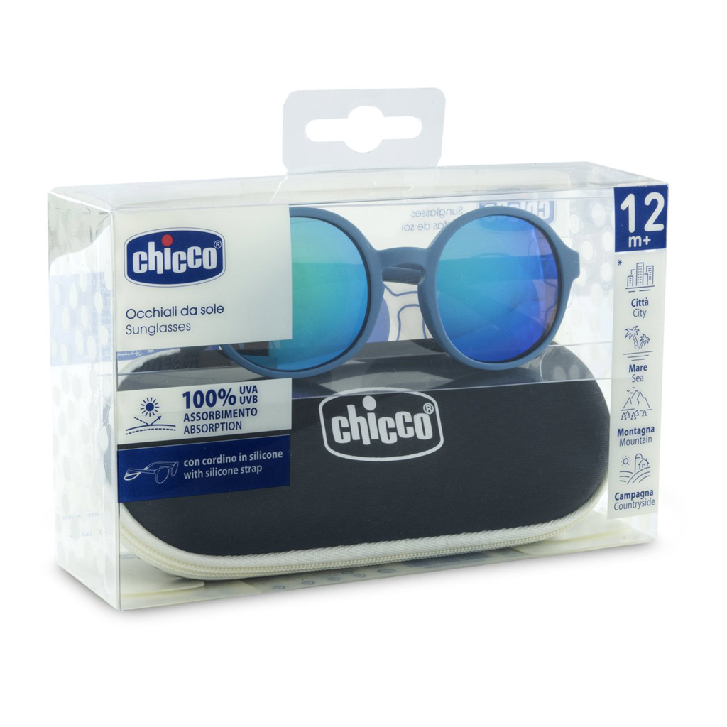 CHICCO Okuliare slnečné Blue Mirror 12m+