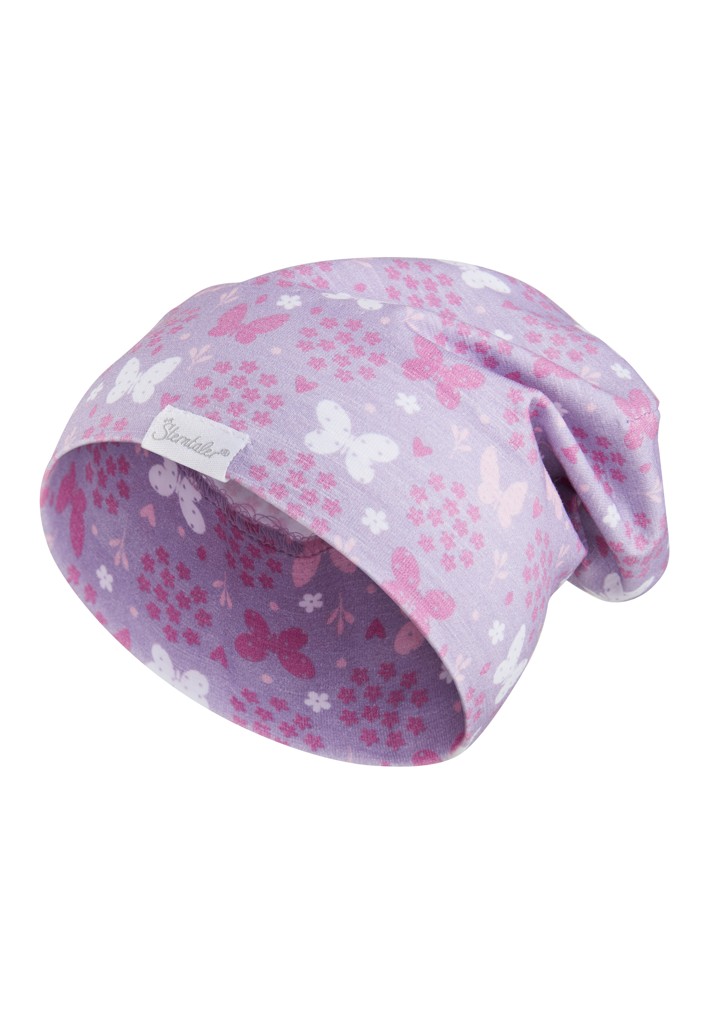 STERNTALER Čepice s UV filtrem 50+ motýli holka 43 cm-5-6 m