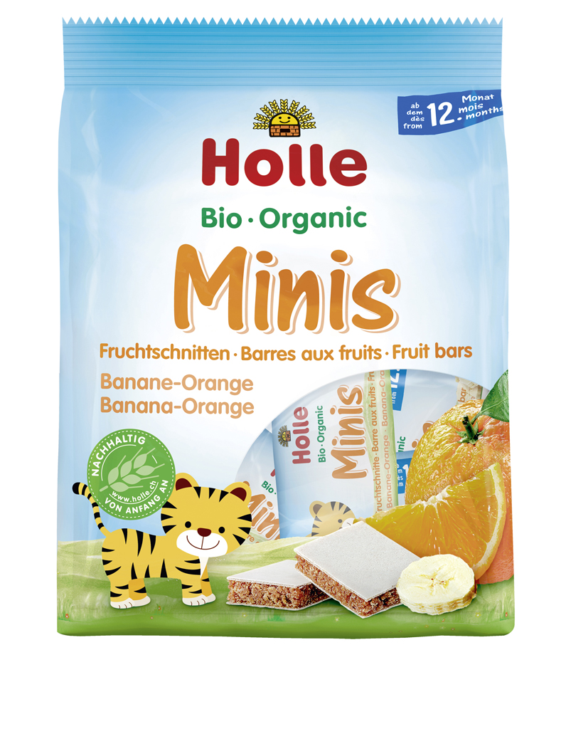 HOLLE Bio minis banánovo-pomarančové 100 g