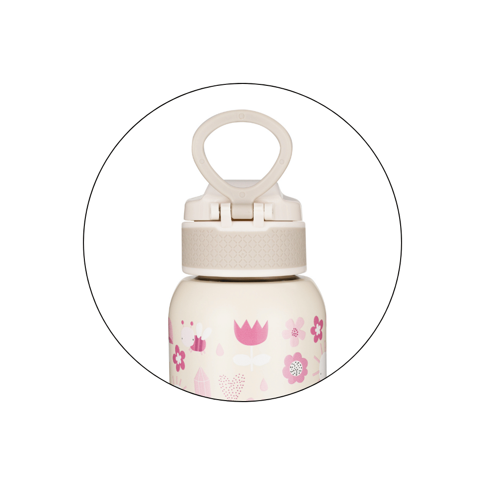 PETITE&MARS Fľaša nerezová termo so slamkou 350 ml Twinkling Fairy 12m+