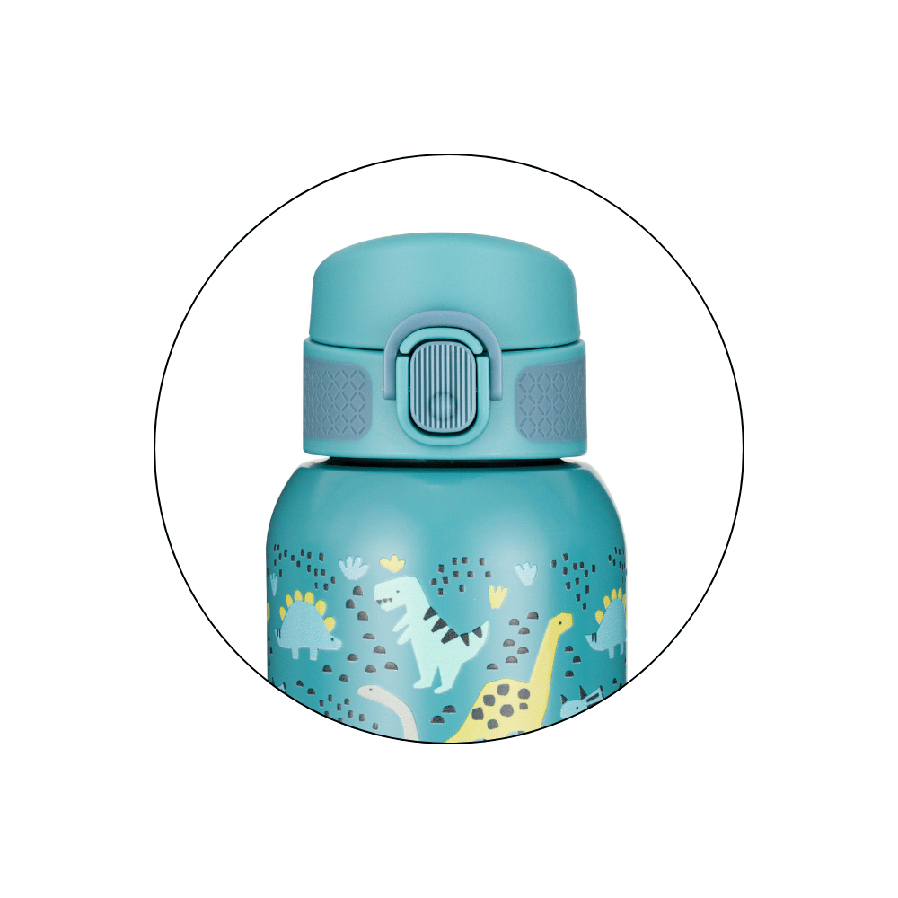 PETITE&MARS Fľaša nerezová termo s náustkom 500 ml Dino Park 36m+