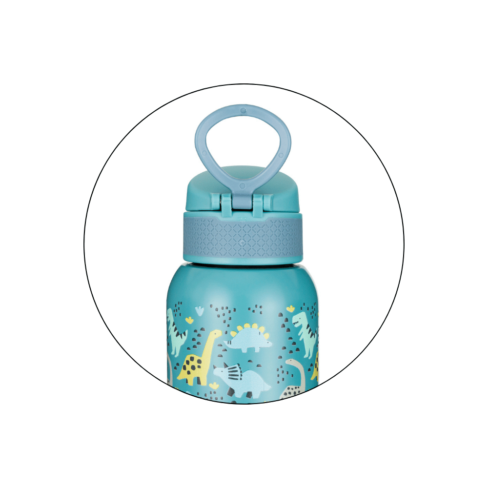 PETITE&MARS Fľaša nerezová termo s náustkom 500 ml Dino Park 36m+