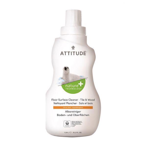 ATTITUDE Čistič na podlahy a drevo s vôňou citrónovej kôry 1040 ml,  V001488