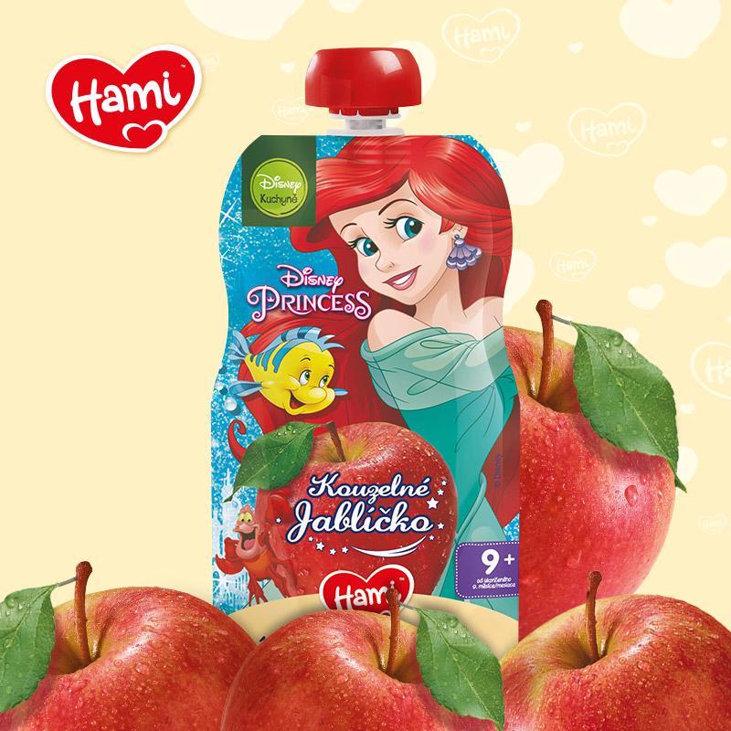 HAMI Kapsička ovocná Disney Princess Jabĺčko 110g, 9+