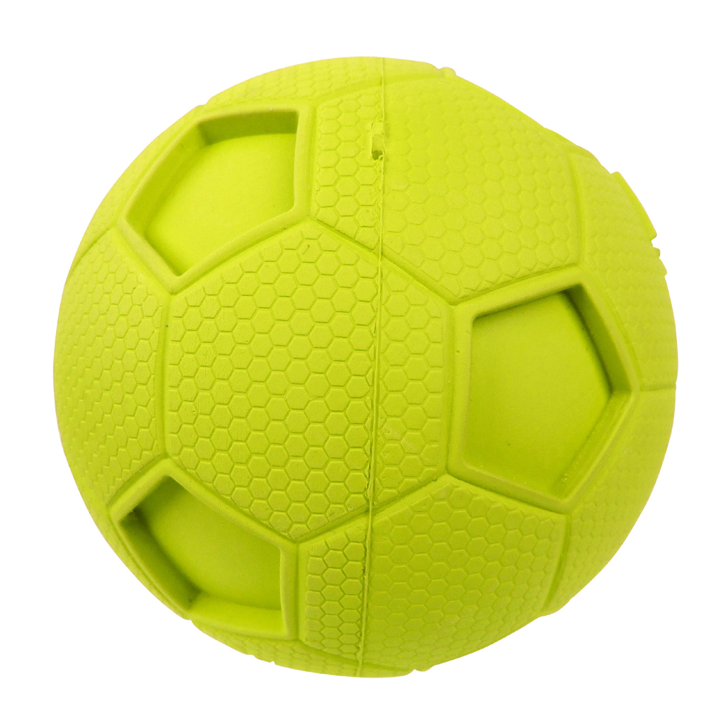 NERF DOG Hračka pre psov gumová pískacia futbalová lopta 10 cm