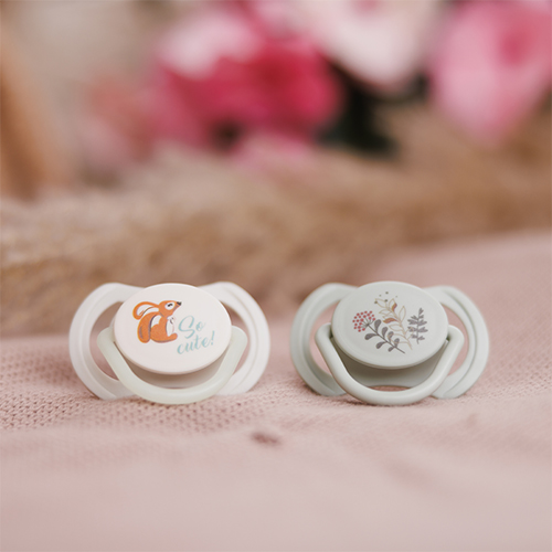 BABYONO Dudlíky silikonové symetrické 6-18m, 2 ks