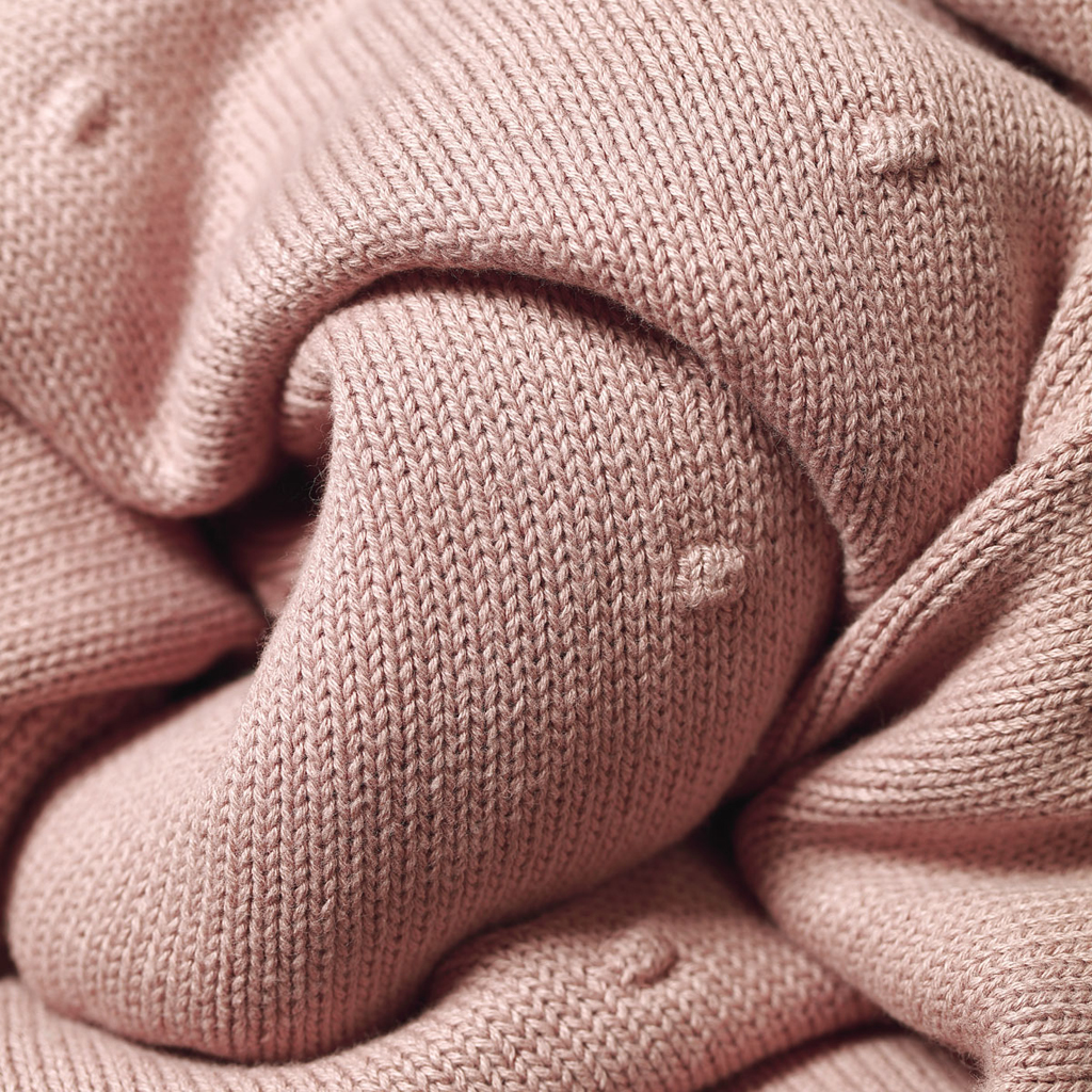 BABYONO Deka z prírodnej bavlny Pink 75x100cm 0m+