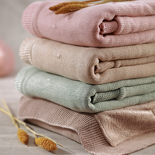 BABYONO Deka z prírodnej bavlny 75 × 100 cm light beige 0m+