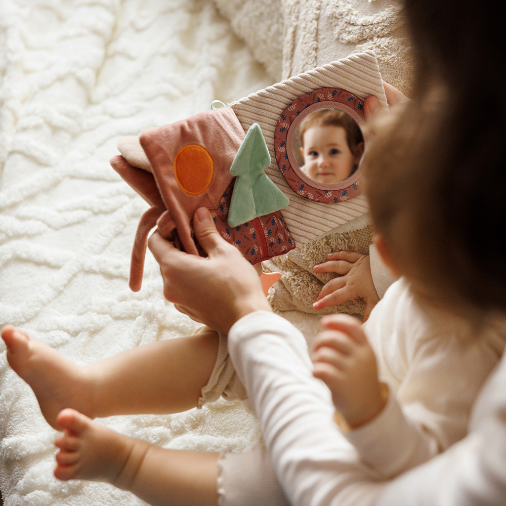 BABYONO Knižka senzorická Rabbit Karo 0m+