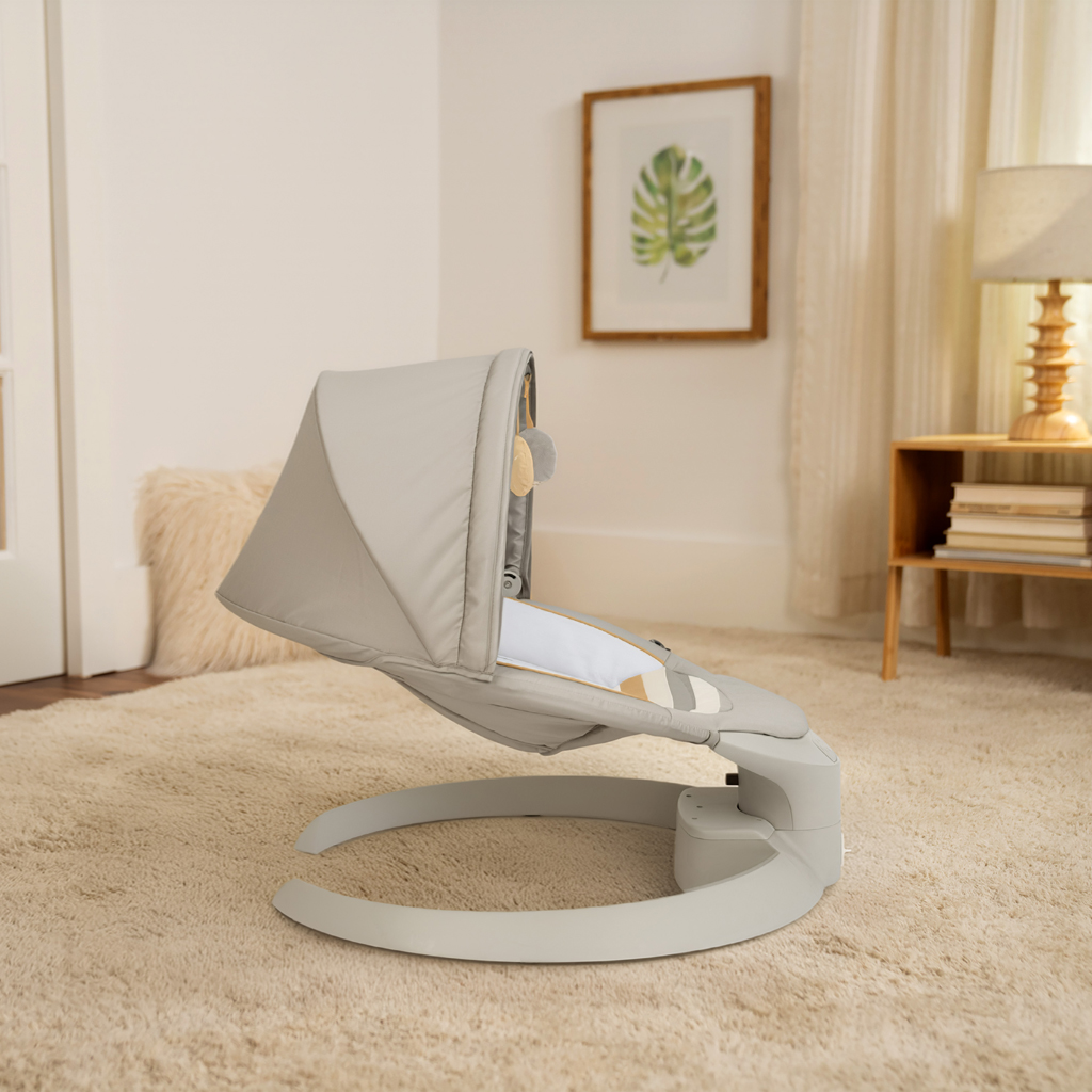 INGENUITY Lehátko s hojdaním a vibráciou Bounce & Sway – Pebble Shore™, 0m+