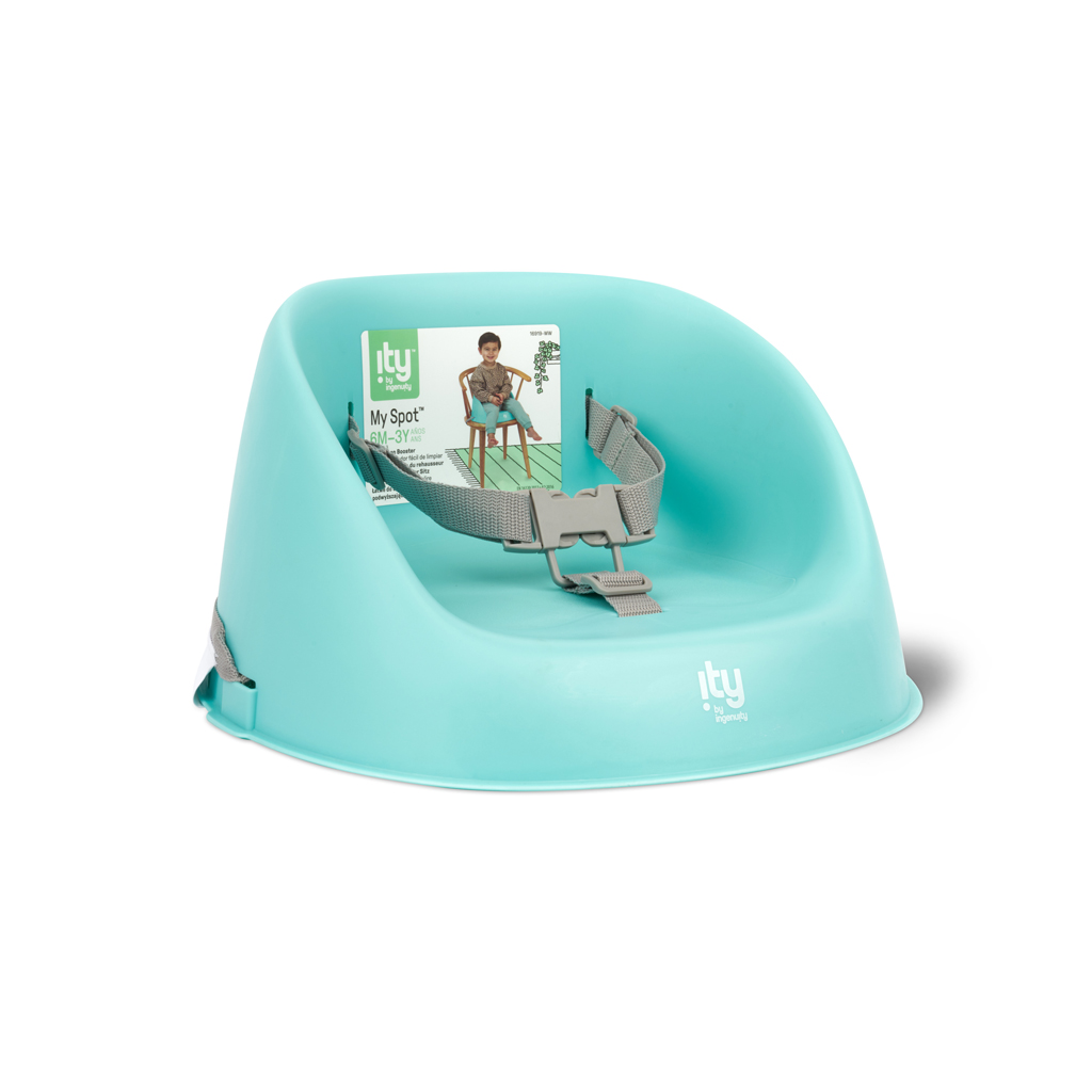 INGENUITY Podsedák na jedálenskú stoličku  Easy Clean Booster Teal do 15KG