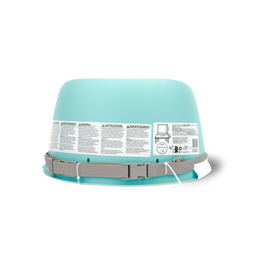 INGENUITY Podsedák na jedálenskú stoličku  Easy Clean Booster Teal do 15KG