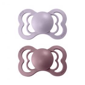 BIBS Supreme cumlík z prírodného kaučuku 2 ks veľ. 1 Dusky Lilac / Heather