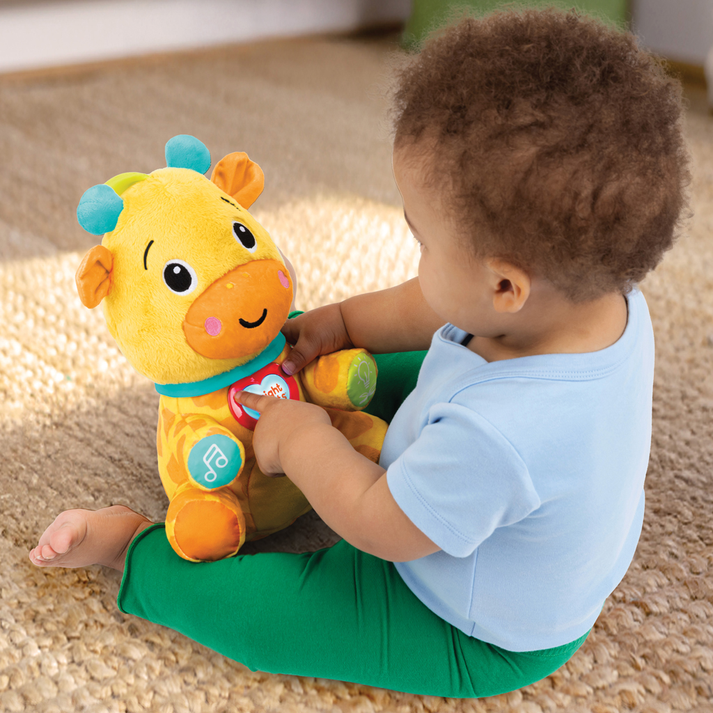 BRIGHT STARTS Hračka interaktívna vzdelávacia Chat & Cuddle Giraffe™, 6m+
