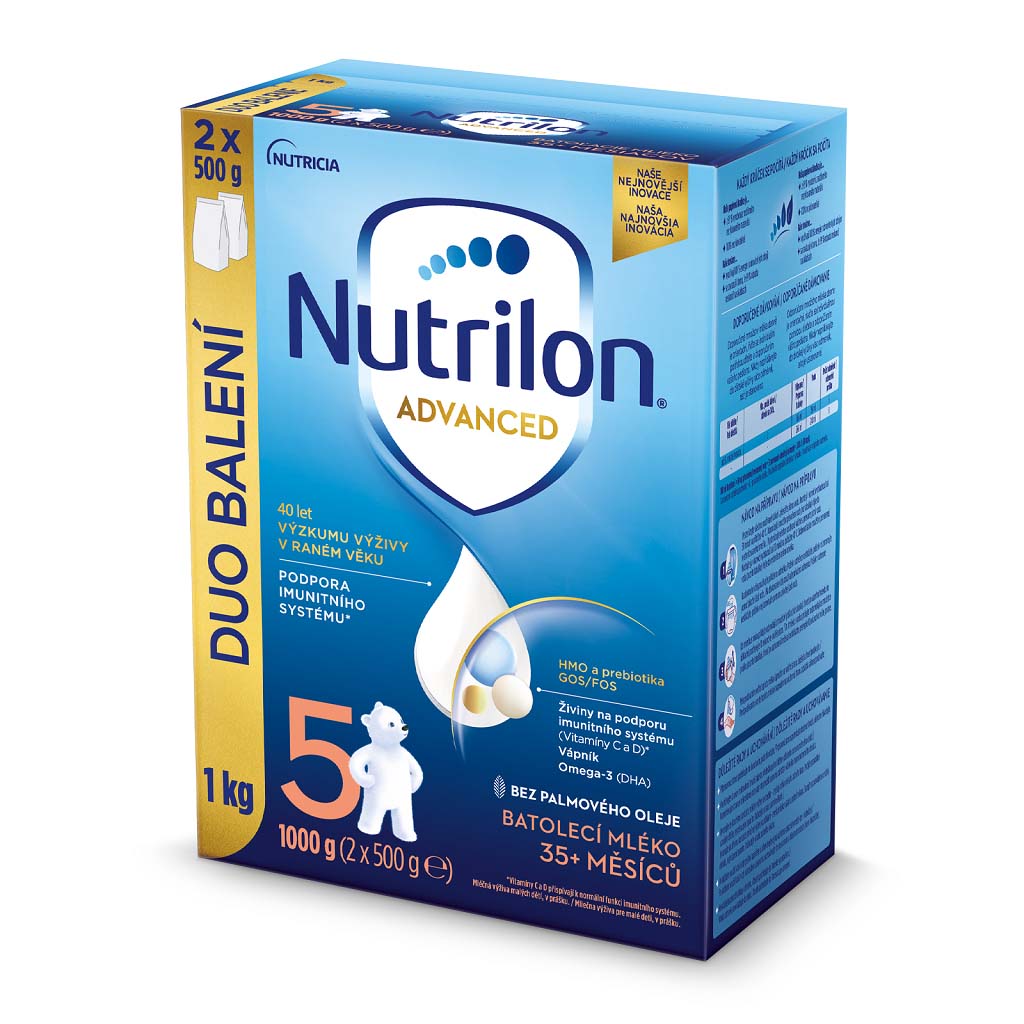 NUTRILON 5 Advanced batoľacie mlieko 1 kg, 35+