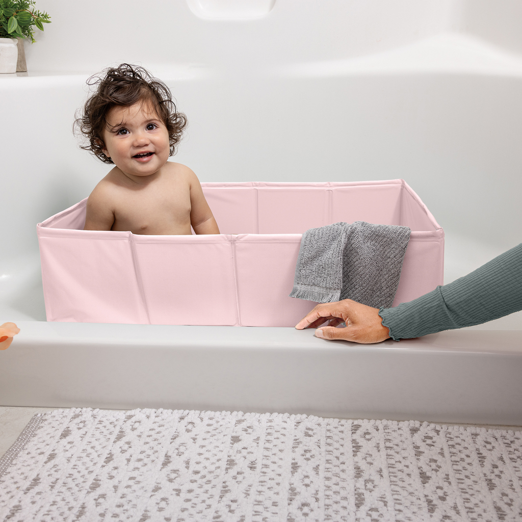 INGENUITY Vanička na cesty skladacia Tuckaway ružová 12m+