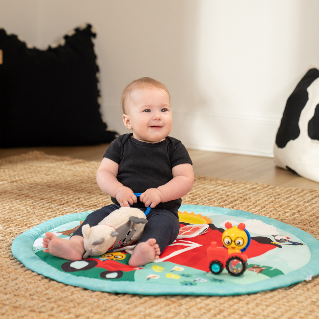 BABY EINSTEIN Deka na hranie pre rozvoj motoriky a zmyslov Happy Harvest™ Touch & Feel, 0m+