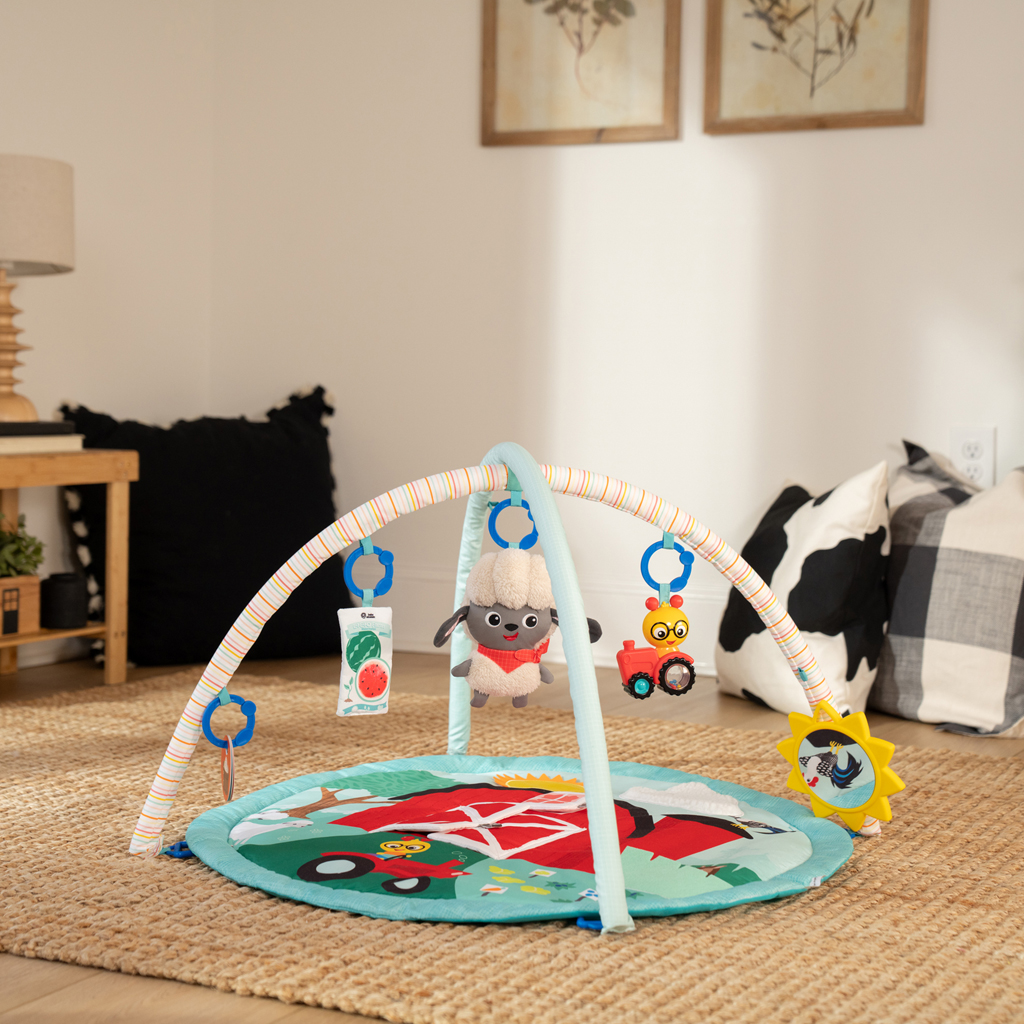 BABY EINSTEIN Deka na hranie pre rozvoj motoriky a zmyslov Happy Harvest™ Touch & Feel, 0m+