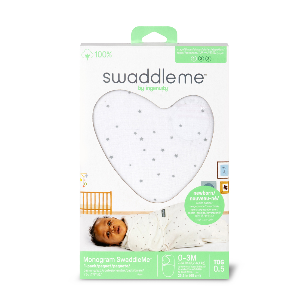 INGENUITY Zavinovačka SwaddleMe™ Ulitka bavlna Rising sun 2ks 0,5 TOG 0-3m