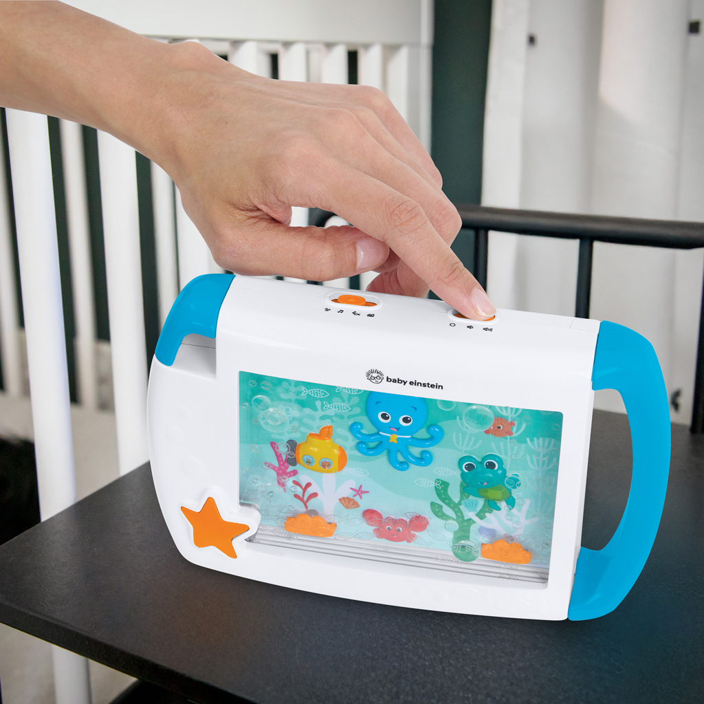 BABY EINSTEIN Tablet so zvukmi, hudbou a svetlami Sea Dreams modrý, 0m+