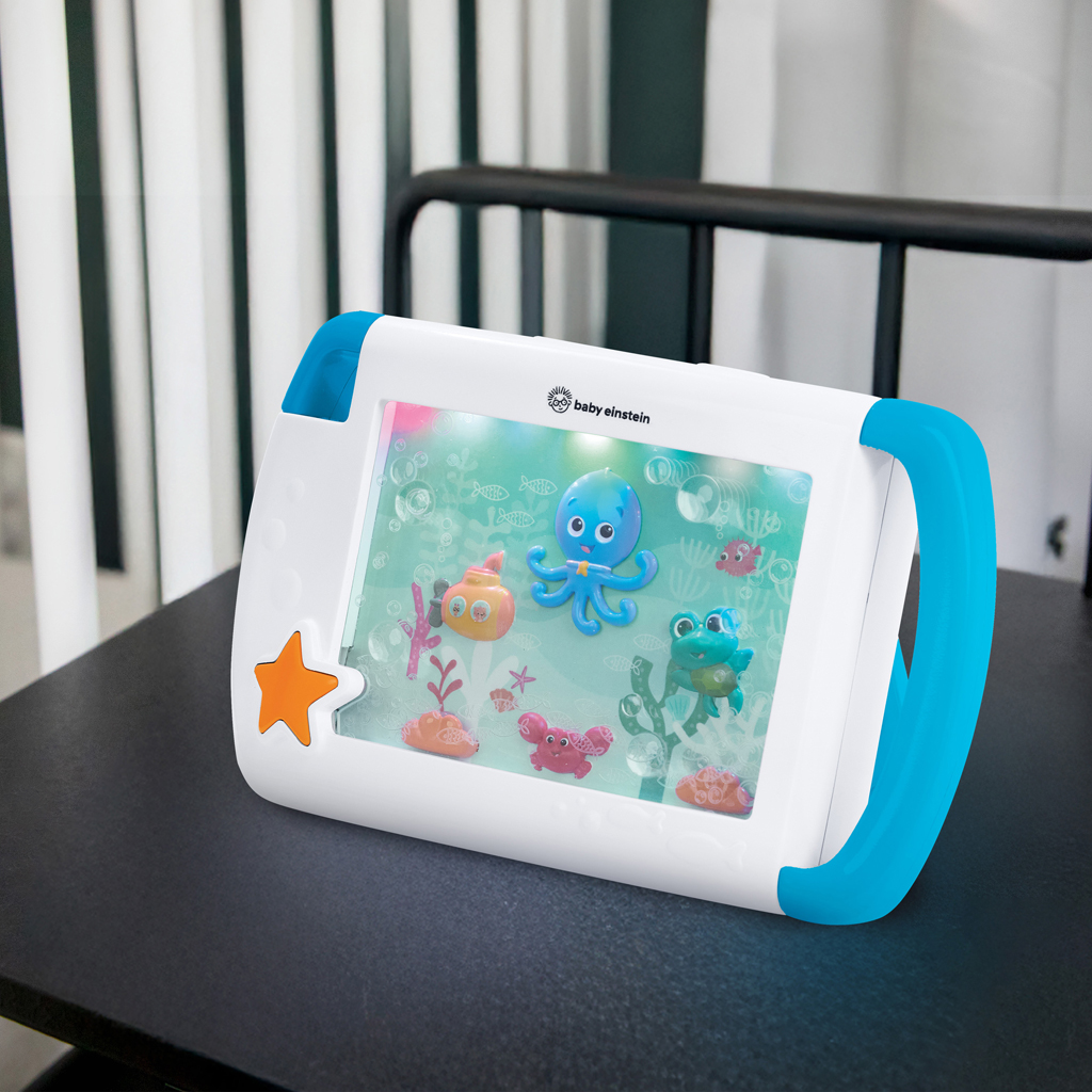 BABY EINSTEIN Tablet se zvuky, hudbou a světly Sea Dreams modrý, 0m+