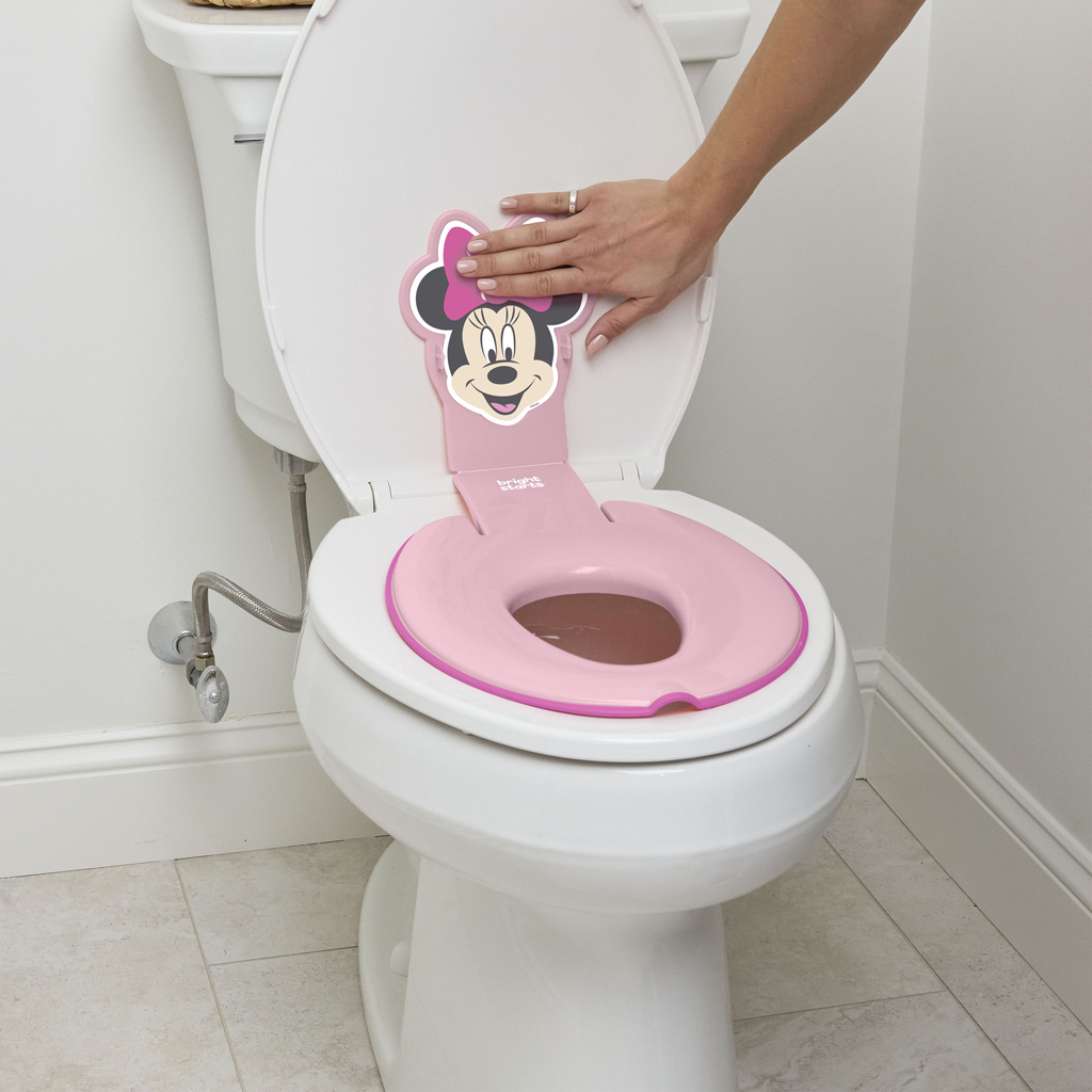 BRIGHT STARTS Redukcia na WC nalepovacia Flip & Sit™ MINNIE MOUSE™ 18m+, do 23kg