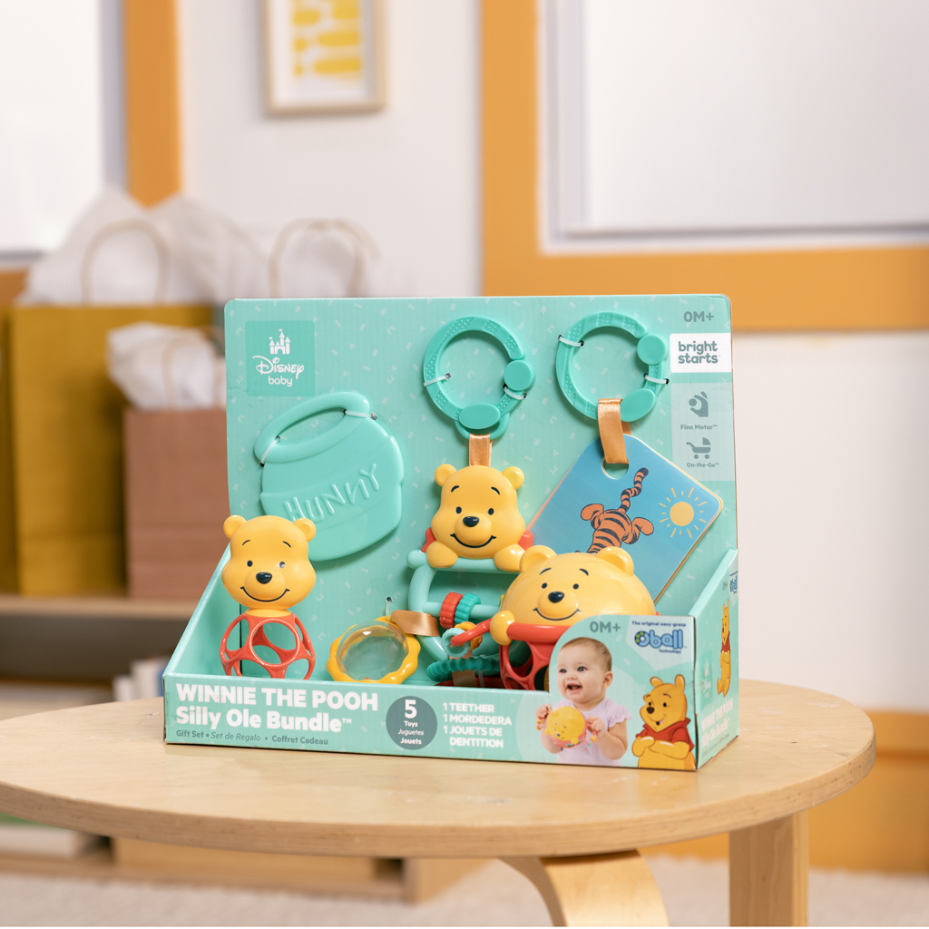 DISNEY BABY Sada darčeková multisenzorická Disney Baby Winnie the Pooh, 0m+