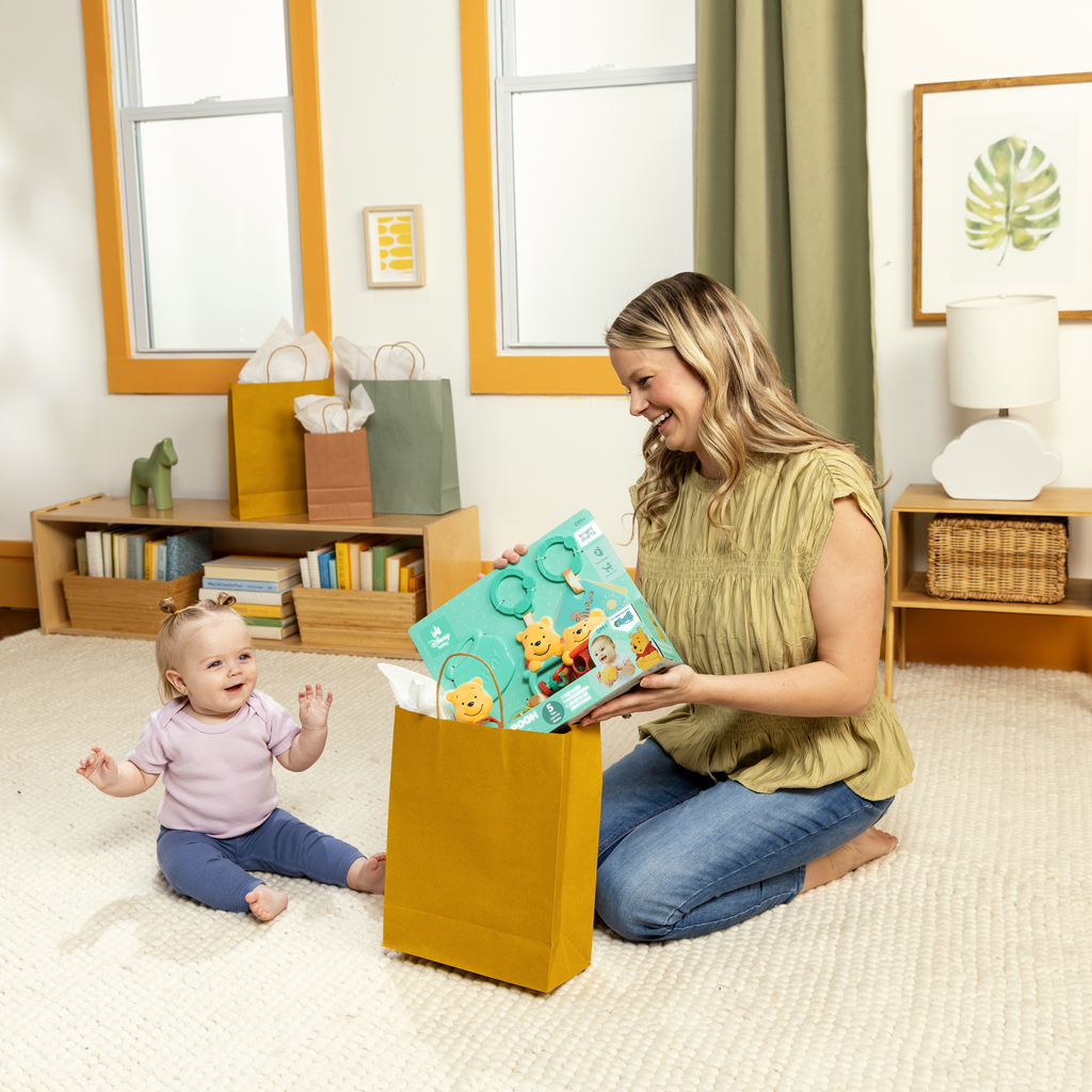 DISNEY BABY Sada darčeková multisenzorická Disney Baby Winnie the Pooh, 0m+
