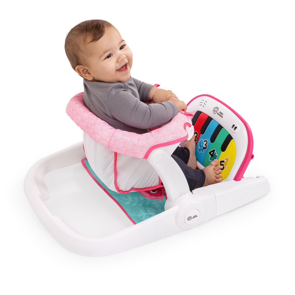 BABY EINSTEIN Sedák interaktívny 4v1 Tappin' Tunes™ Learn-to-Sit™, 4m+