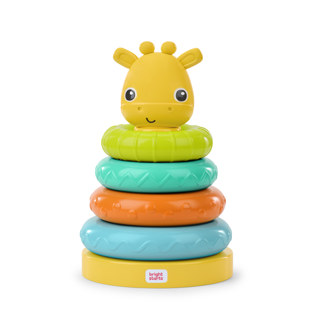 BRIGHT STARTS Hračka stohovacia veža žirafa Giraffe Tower™ 6m+