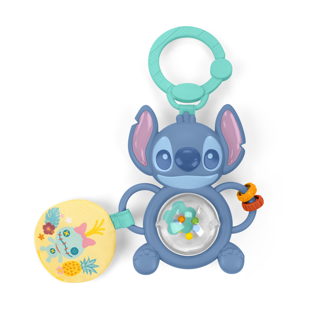 BRIGHT STARTS Hračka na C krúžku senzorická Stitch Tummy Tumble™ 0m+