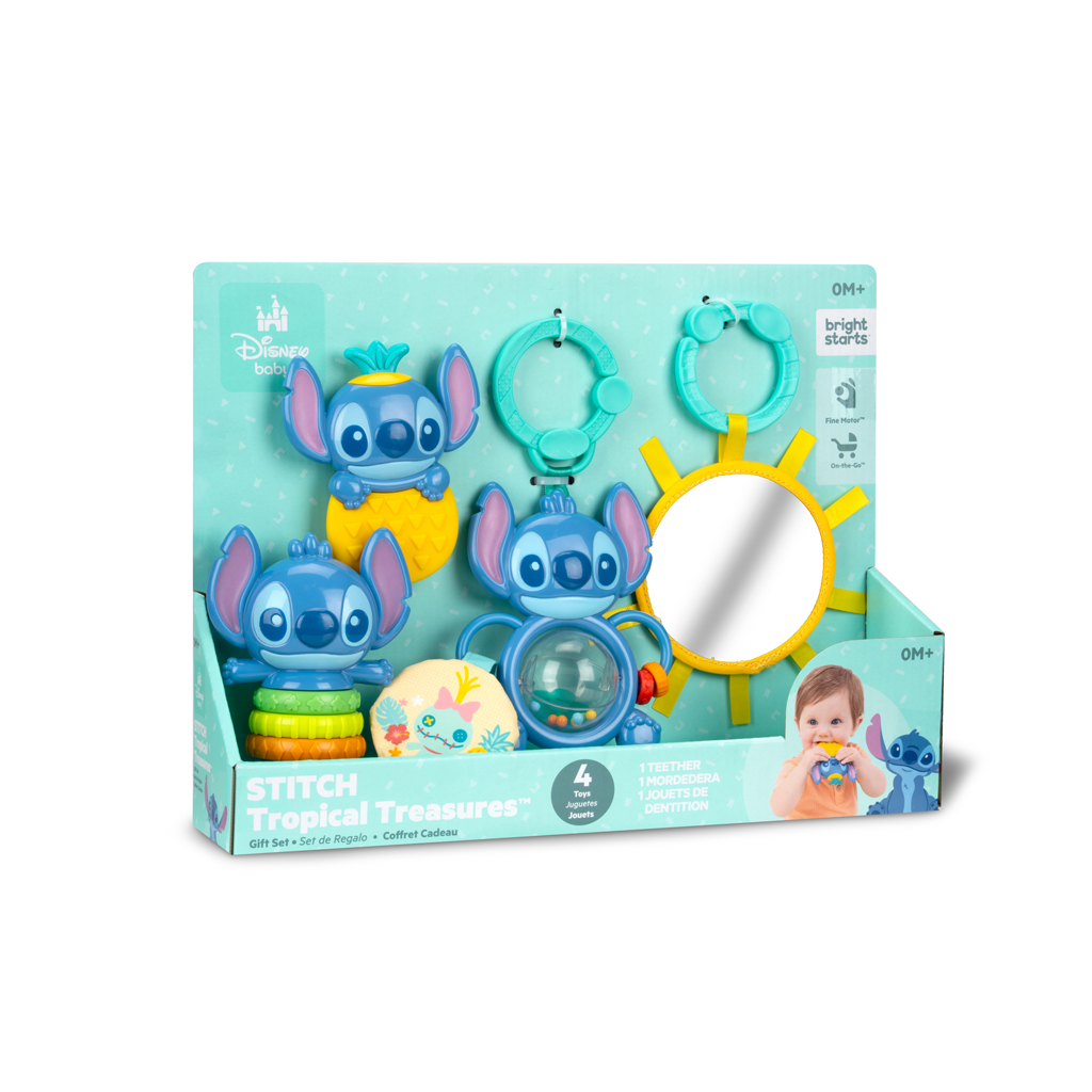 BRIGHT STARTS Sada darčeková multisenzorická Stitch Tropical Treasures™, 3m+