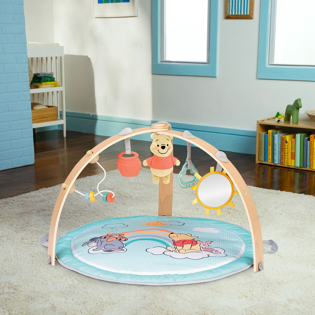 DISNEY BABY Deka na hranie pre rozvoj motoriky a zmyslov, obojstranná Winnie the Pooh ™ Hunny Hangou