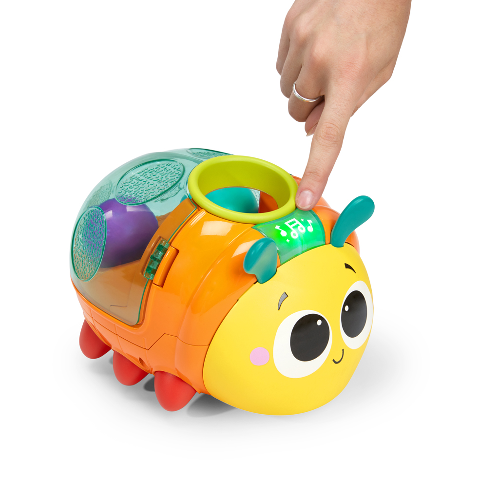 BRIGHT STARTS Hračka vkladacia interaktívna s loptičkami Spin 'n' Chase Bug™, 6m+