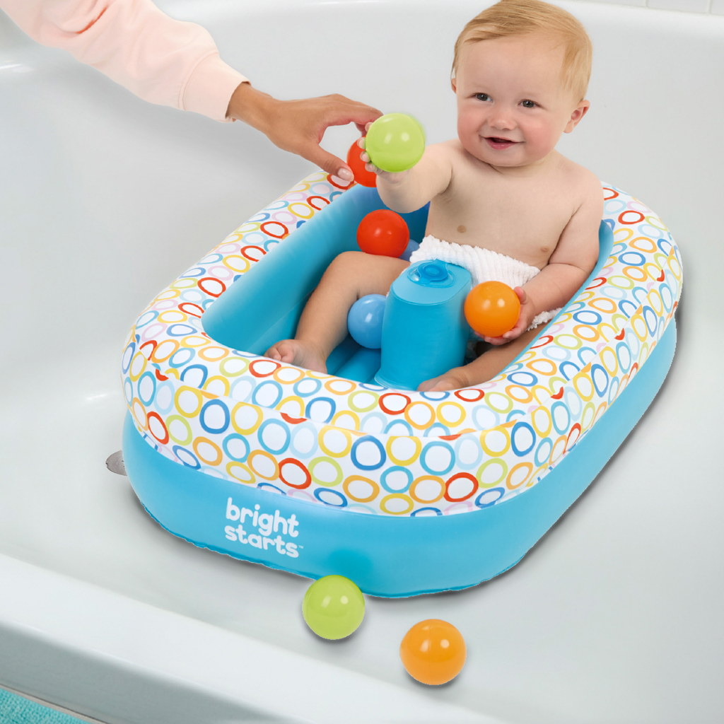 BRIGHT STARTS Vanička a bazén s loptičkami Bathe & Giggle™ 2 v 1, 6m+