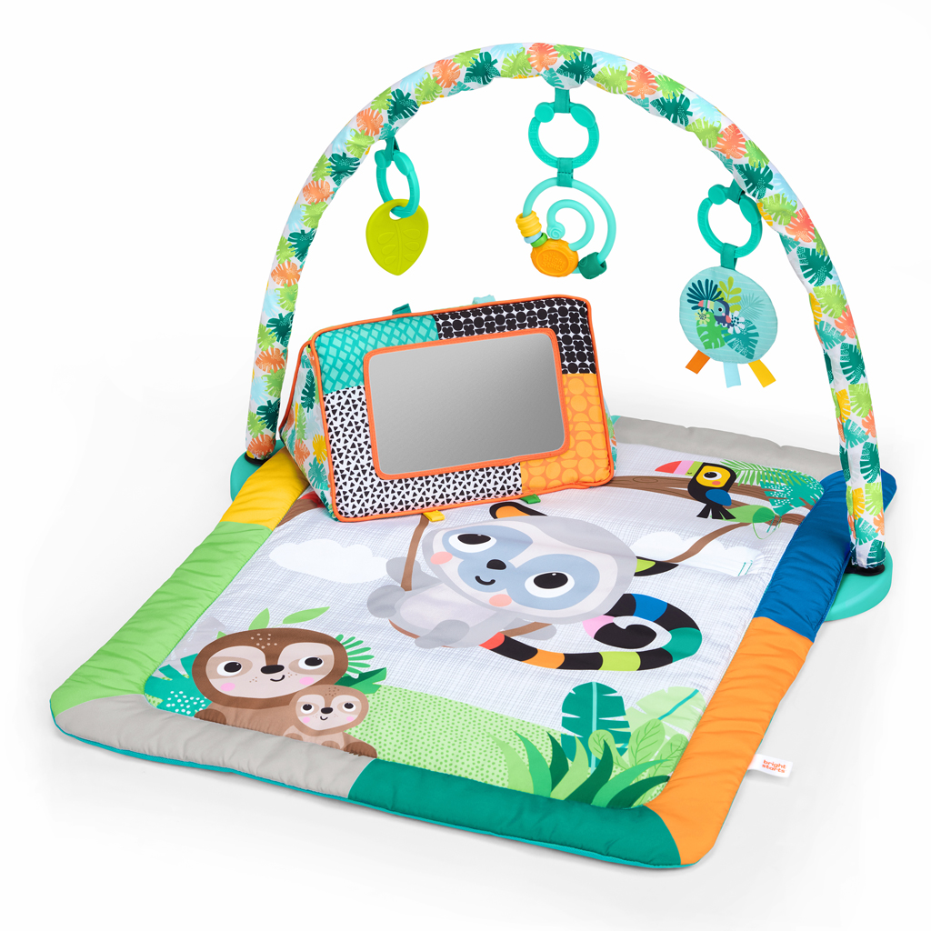 BRIGHT STARTS Deka na hranie pre rozvoj motoriky a zmyslov Tropical Treetop™, 0m+