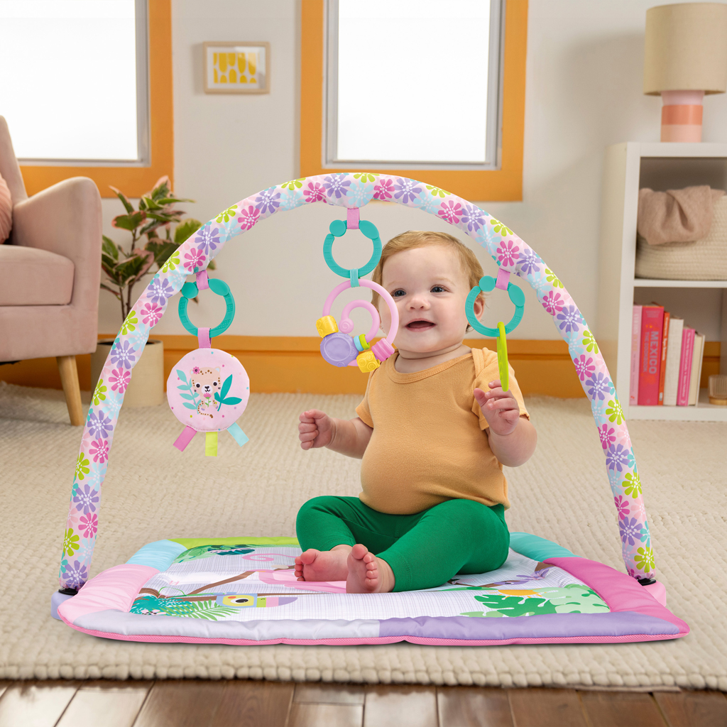 BRIGHT STARTS Deka na hranie pre rozvoj motoriky a zmyslov Treetop Bloom™, 0m+