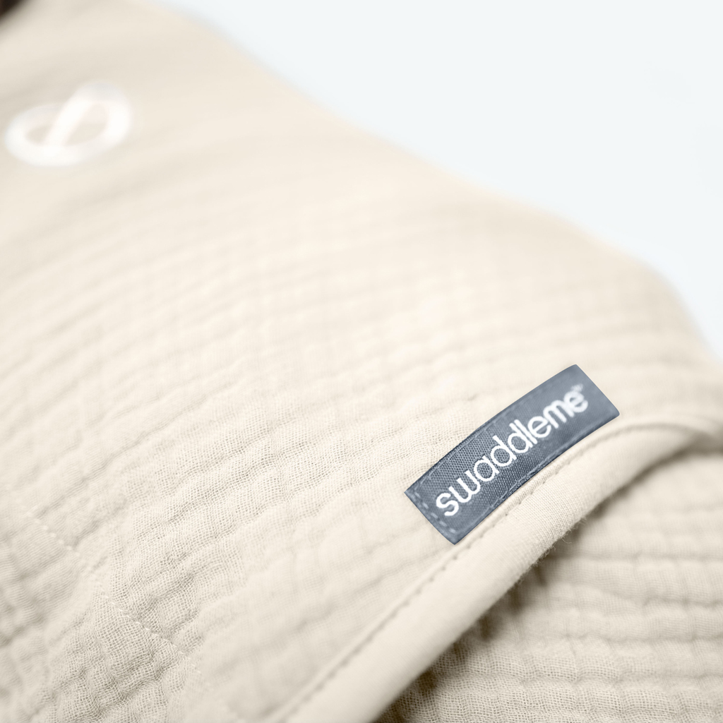 INGENUITY Zavinovačka SwaddleMe™ Uliatka mušelín 1 TOG 0-3m Cream/Cashew, 2 ks