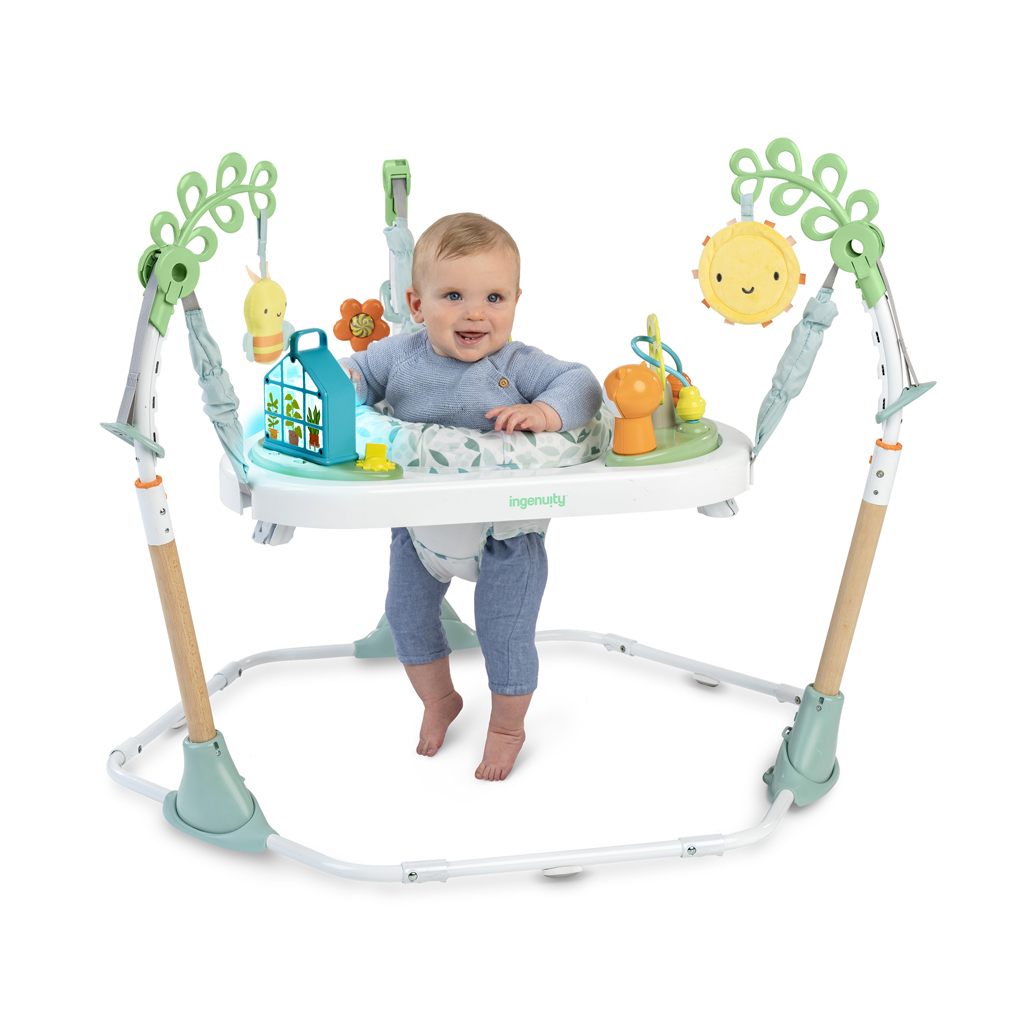 INGENUITY Aktivitné centrum so skákadlom a stolíkom 3v1 PlayStage™, 6m+