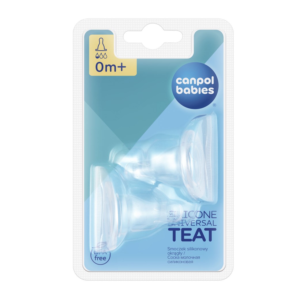 CANPOL BABIES Cumlík silikónový čerešnička 0-MINI 2ks