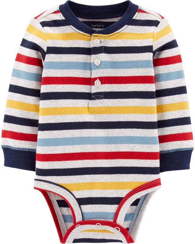 Body dlhý rukáv - Prúžky, 3m