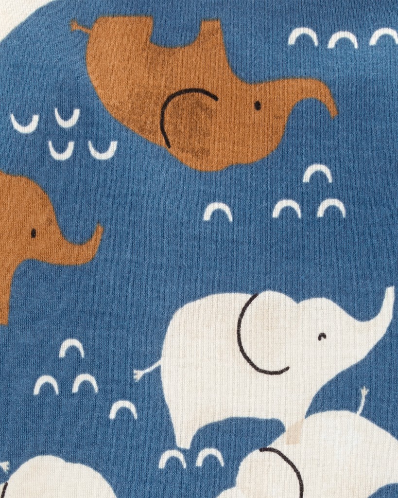 CARTER'S Set 3dielny body dl. rukáv, body kr. rukáv, tepláky Blue Elephant chlapec LBB PRE/ veľ. 46