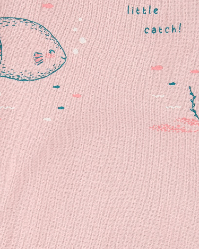 CARTER'S Set 3dielny tričko bez rukávov, kraťasy, body bez rukávov Pink Ocean dievča LBB 6m