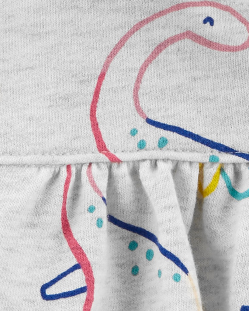 CARTER'S Mikina s kapucňou Grey Dino dievča NB/ veľ. 56