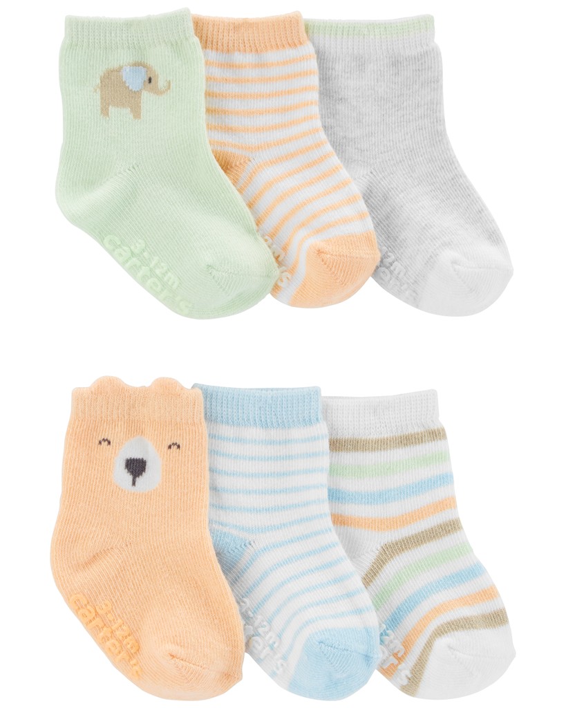 CARTER'S Ponožky Animals neutrál 6ks 0-3m