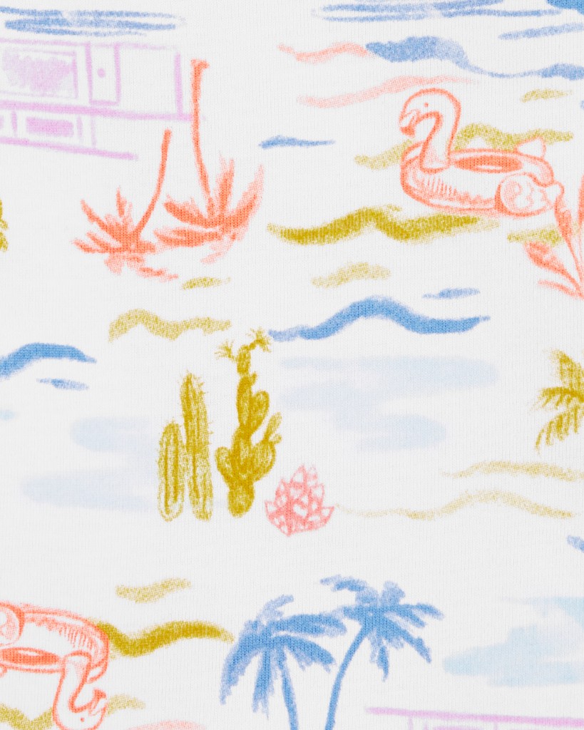 CARTER'S Set 3dielny body na ramienka, tielko, kraťasy Pink Sunshine dievča 6m