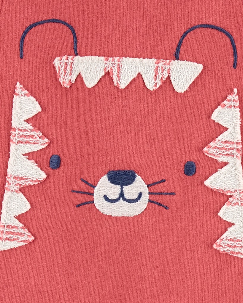 CARTER'S Set 3dielny body bez rukávov, tielko, kraťasy Red Tiger chlapec 12m