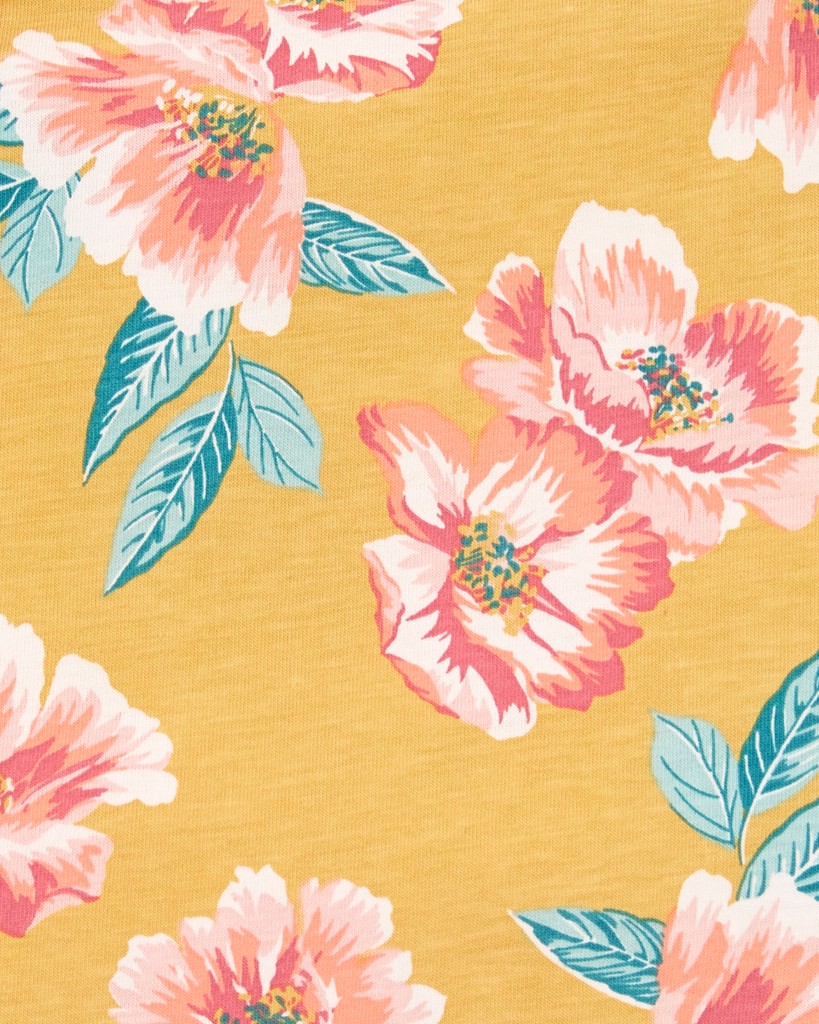 CARTER'S Body na ramienka Pink Flowers dievča 12m