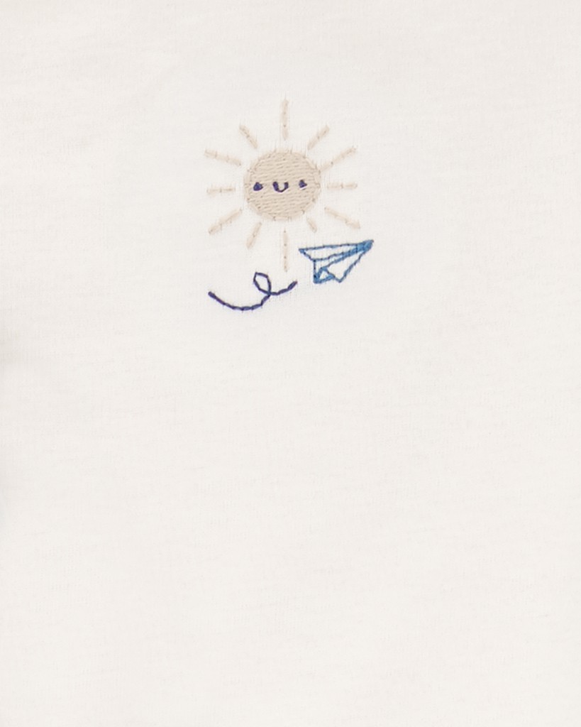 CARTER'S Set 3dielny mikina, body kr. rukáv, tepláky Blue Airplane chlapec MFL NB/ veľ. 56