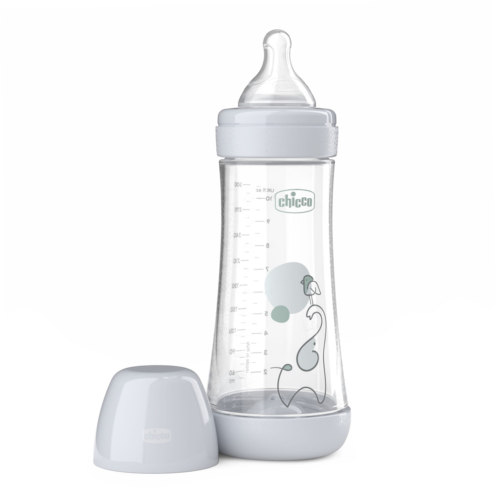CHICCO Fľaša dojčenská antikoliková Perfect5 300 ml neutral rýchly prietok 4m+